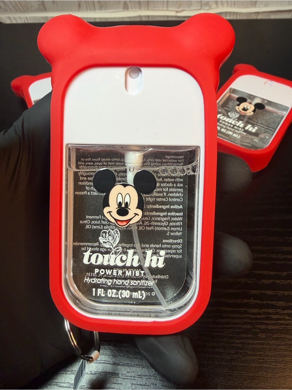 Mickey Mouse Silicone Hand Sanitizer Spray with Keyring